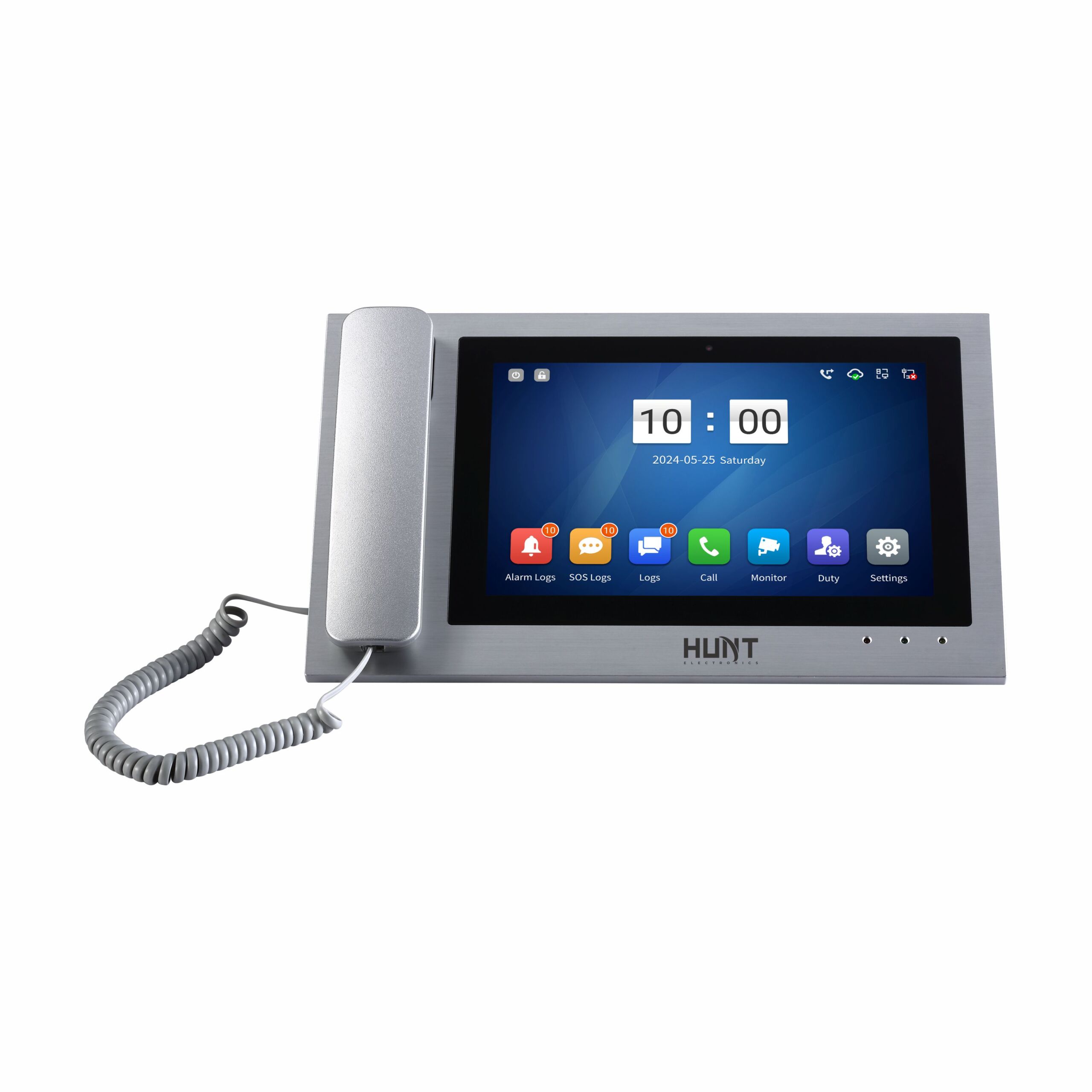 Hunttech 10.1 inch touch screen guard station – video door phone security system