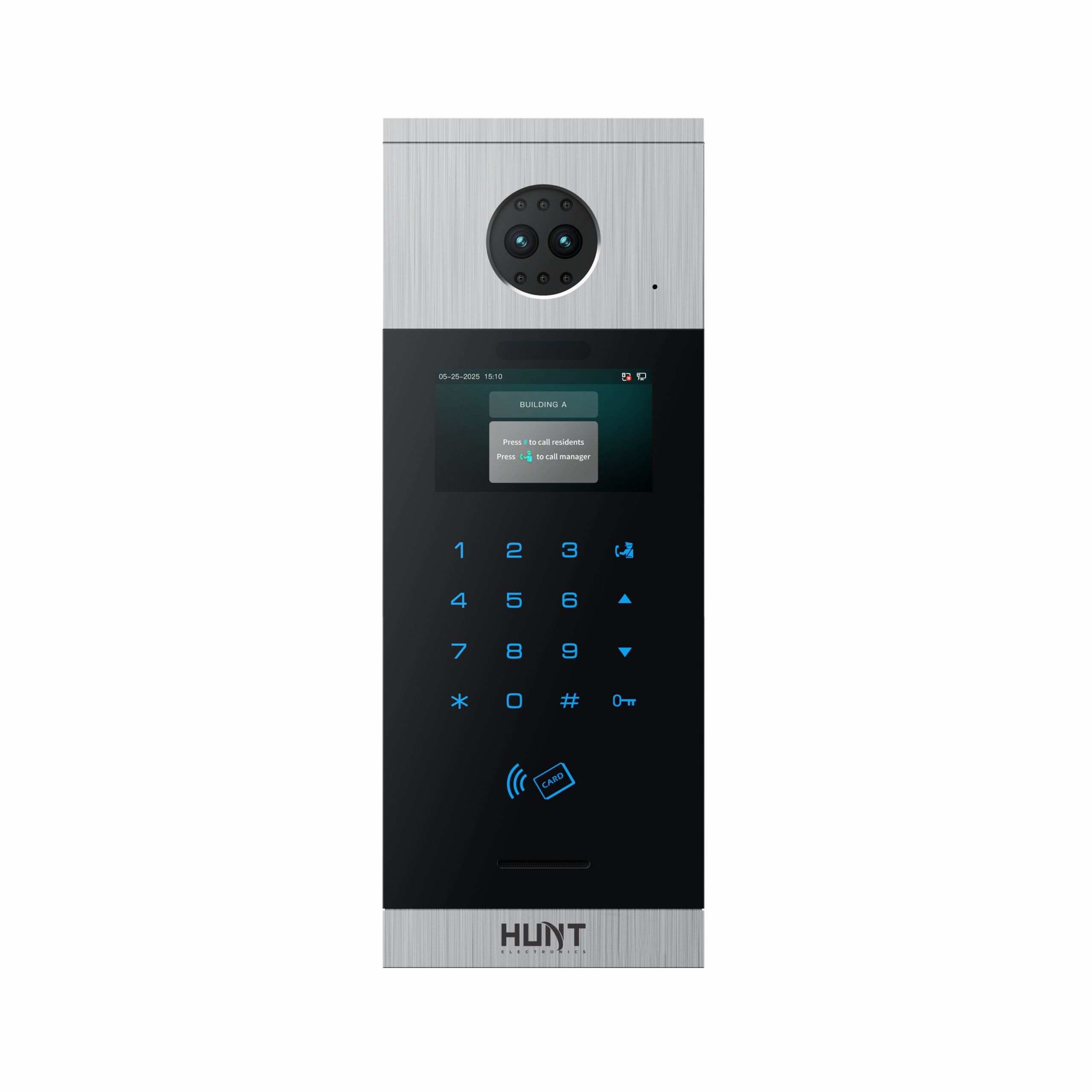 Hunttech 10.1 inch touch screen guard station – video door phone security system